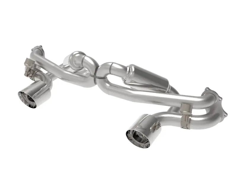 Afe Machforce Xp 2.25In-2.5In 304Ss Exhaust Cat-Back 20-22 Porsche Cayman Gt4 (718) - Polished Tips 1