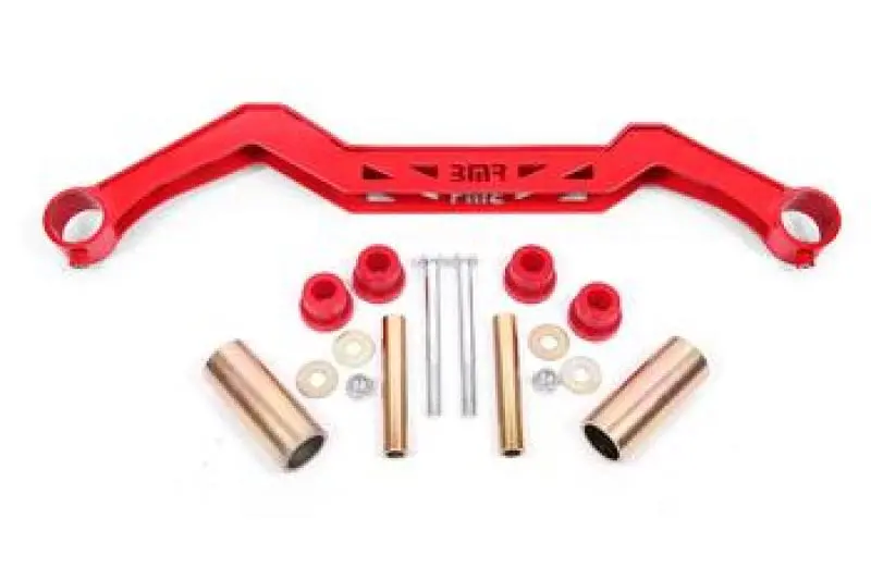 Bmr 79-93 Ford Mustang Transmission Crossmember Th350/Pg/700R4/C4/C6/Aod/4L60 - Red 1