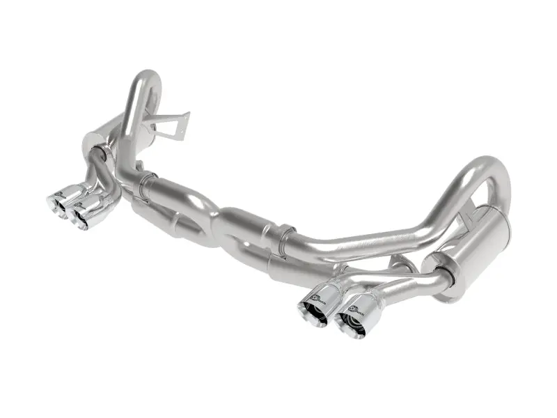 Afe Machforce Xp 12-16 Porsche 911 Carrera H6-3.8L Ss-304 Cat-Back Exhaust W/ Polished Quad Tips 1