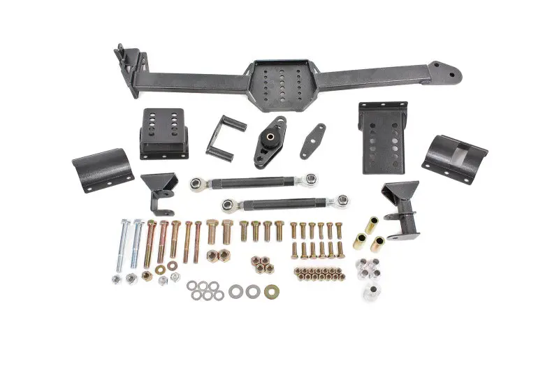 Bmr 05-14 S197 Mustang Body Mount Watts Link Rod End/Poly W/ Adj. Axle Clamps - Black Hammertone 1