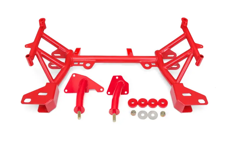 Bmr 93-02 4Th Gen F-Body K-Member Lt1 Motor Mounts Pinto Rack Mounts Red 1