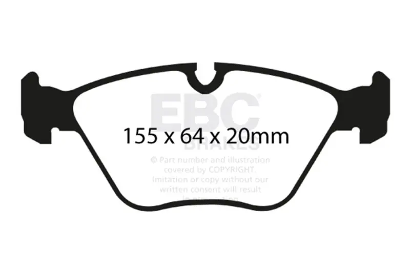 Ebc 04-06 Bmw X3 2.5 (E83) Ultimax2 Front Brake Pads 1