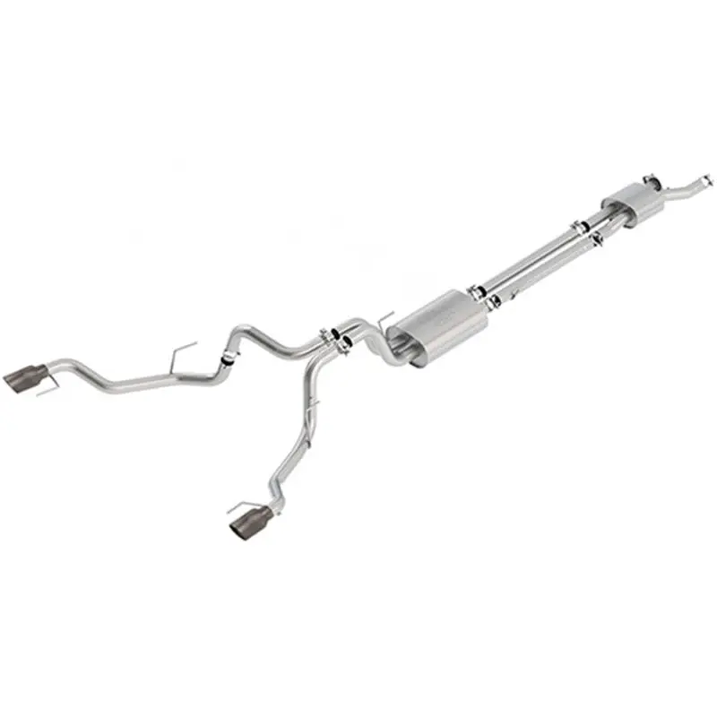 Ford Racing 2017 F150 Raptor 3.5L Touring Cat-Back Exhaust System Dual Rear Exit W/Carbon Fiber Tips 1