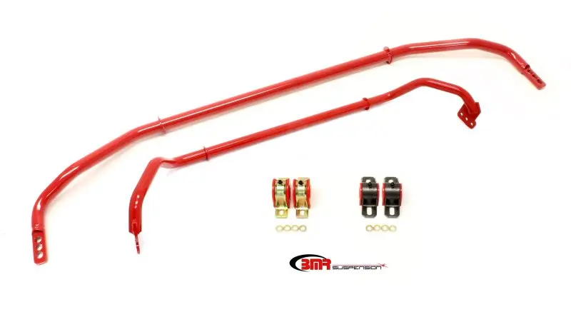 Bmr 2012 5Th Gen Camaro Front & Rear Sway Bar Kit W/ Bushings - Red 1