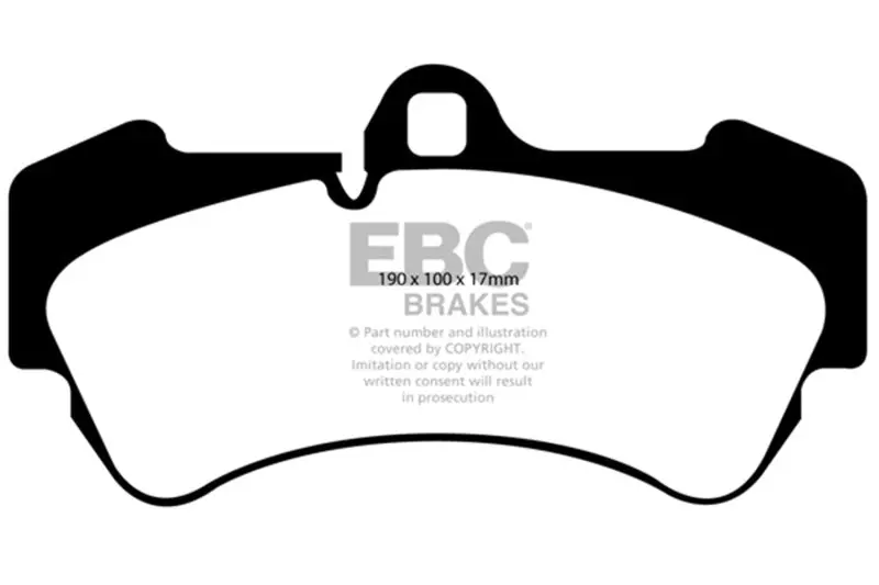 Ebc 04-07 Porsche Cayenne 3.2 Redstuff Front Brake Pads 1