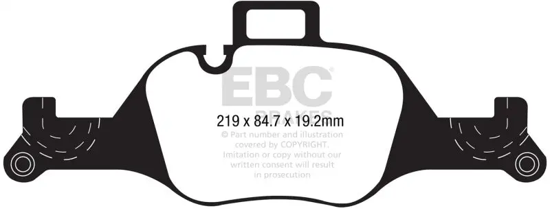 Ebc 2017+ Bmw 530 G30 Yellowstuff Front Brake Pads 2