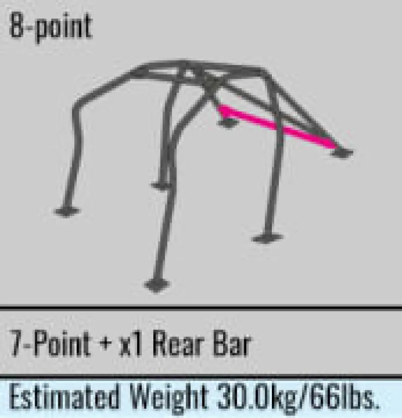 Cusco Safety 21 2-Passenger 8-Point Blk Roll Cage 69-76 Datsun Fairlady Z S30 (S/O/No Cancel) 1