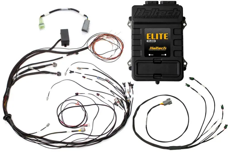 Haltech Elite 1500 Terminated Harness Ecu Kit W/ Square Ev1 Injector Connectors 1