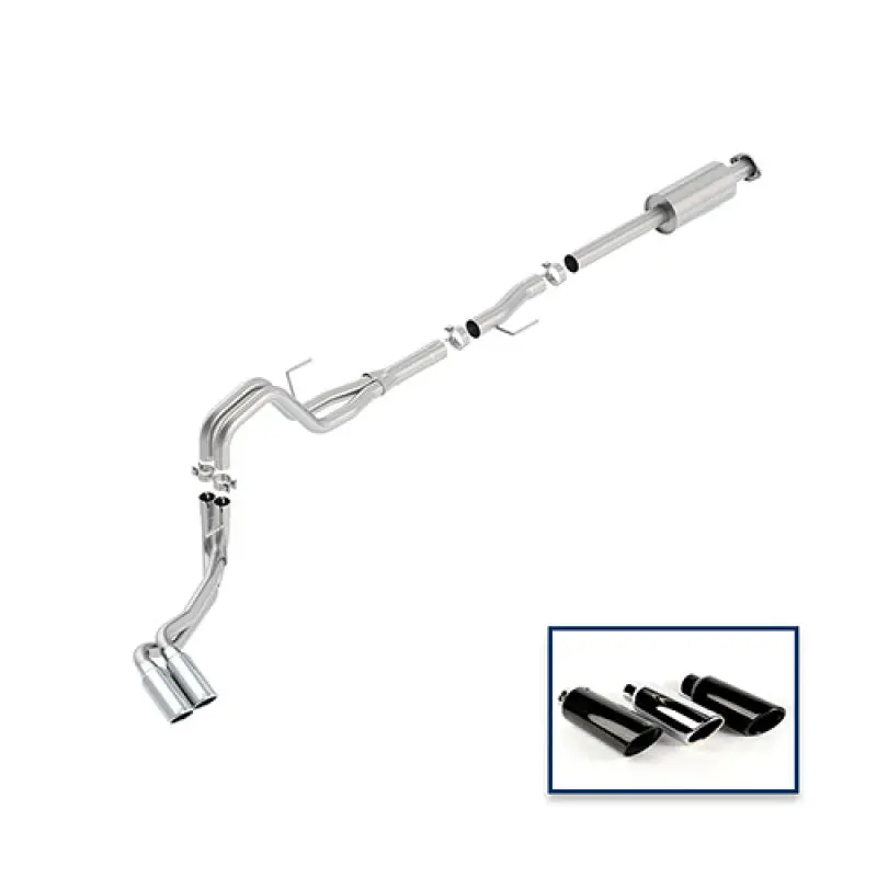 Ford Racing 15-18 F-150 5.0L Cat-Back Extreme Exhaust System Side Exit W/ Chrome Tips 1