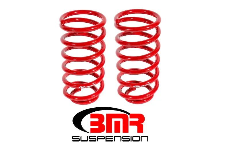Bmr 79-04 Fox Mustang Rear Lowering Springs - Red 1