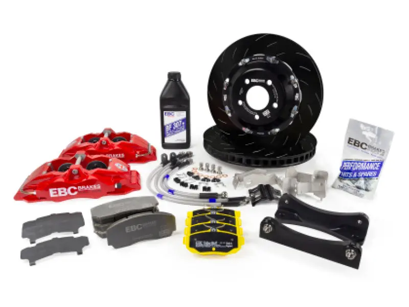Ebc Racing 14-19 Bmw M3 F80/F82/F87 3.0T Black Apollo-4 380Mm Rotors Front Big Brake Kit 1
