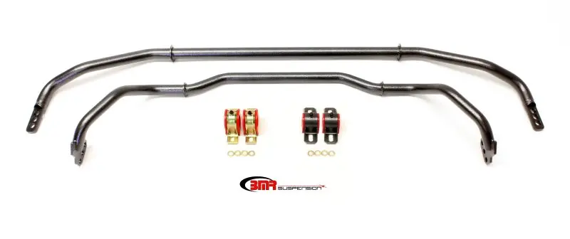 Bmr 13-15 Chevrolet Camaro Front & Rear Hollow 29Mm Adj. Sway Bar Kit W/ Bushings - Black Hammertone 1