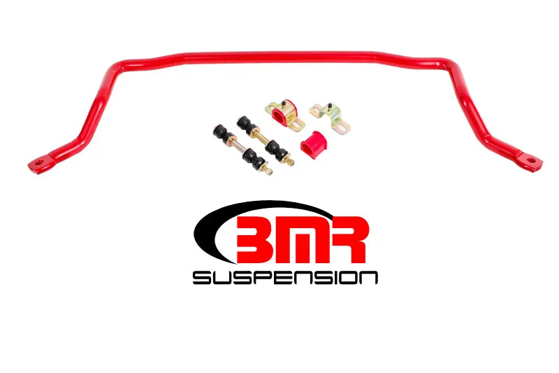 Bmr 78-87 G-Body Front Solid 1.25In Sway Bar Kit W/ Bushings - Red 1