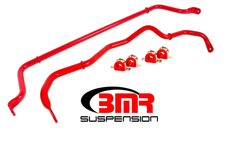 Bmr 16-17 6Th Gen Camaro Front & Rear Sway Bar Kit W/ Bushings - Red 1