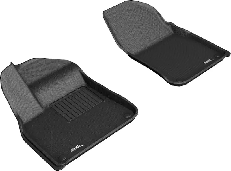 3D Maxpider 2019-2019 Porsche Cayenne Kagu 1St Row Floormat - Black 1
