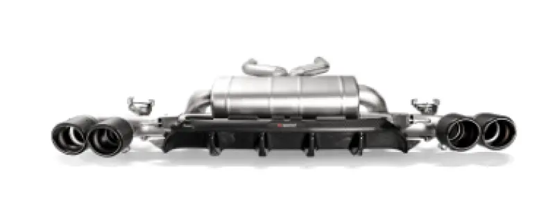 Akrapovic 18+ Bmw M5 (F90) Rear Carbon Fiber Diffuser - High Gloss W/ Red/White Akrapovic Logo 1