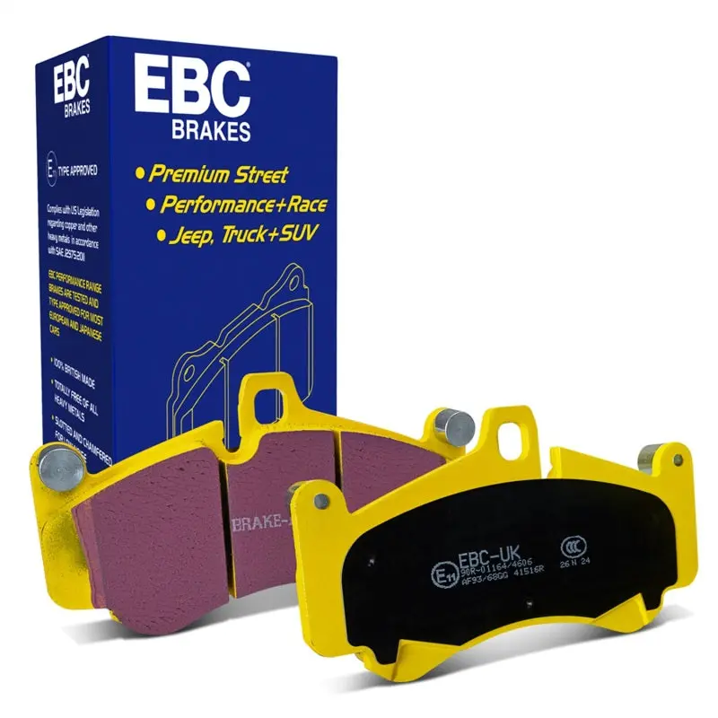 Ebc 01-03 Porsche 911 (996) (Cast Iron Rotor Only) 3.6 Twin Turbo Gt2 Yellowstuff Front Brake Pads 1