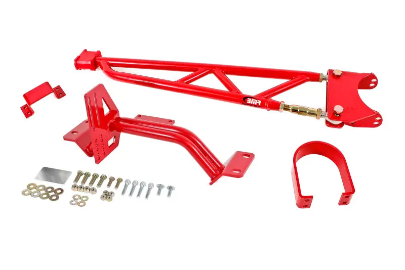 Bmr 93-02 F-Body W/ Dsl Torque Arm Tunnel Mount (For Long Tube Headers) - Red 1