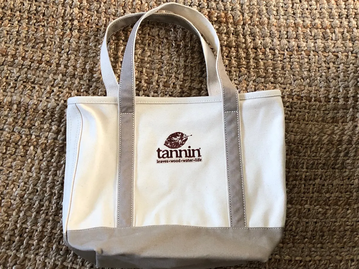 Tannin Natural Open Top Canvas Tote By Land's End 1