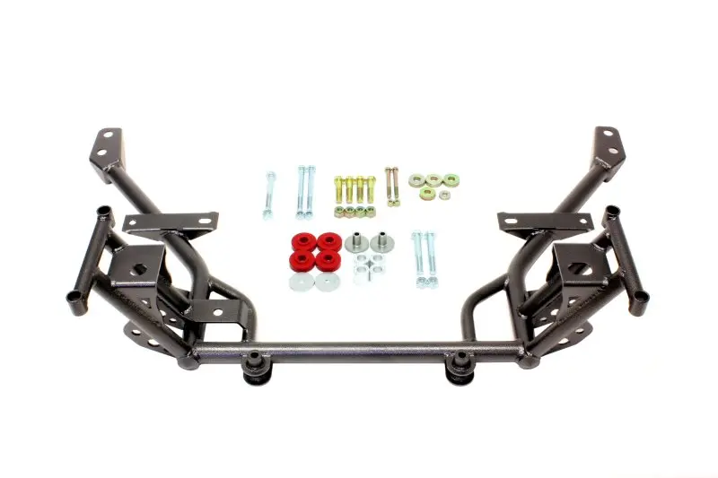 Bmr 05-14 S197 Mustang K-Member W/ 1/2In Lowered Motor Mount And Std. Rack Mounts - Black Hammertone 1