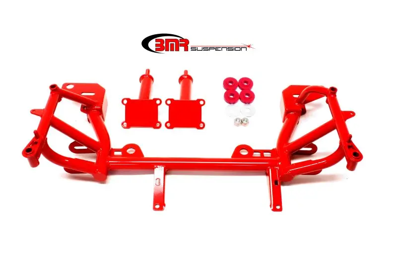 Bmr 93-02 F-Body K-Member W/ Low Mount Turbo Ls1 Motor Mounts And Pinto Mounts - Red 1