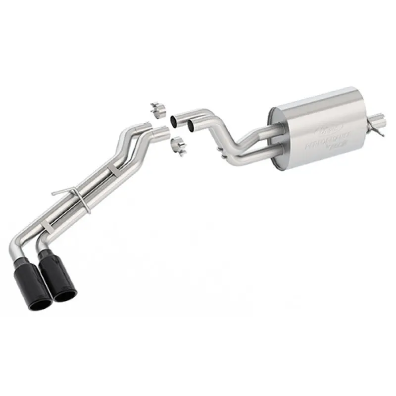 Ford Racing 2019 Ranger 2.3L Ecoboost Side Exit Cat-Back Exhaust System W/ Dual Black Chrome Tips 1