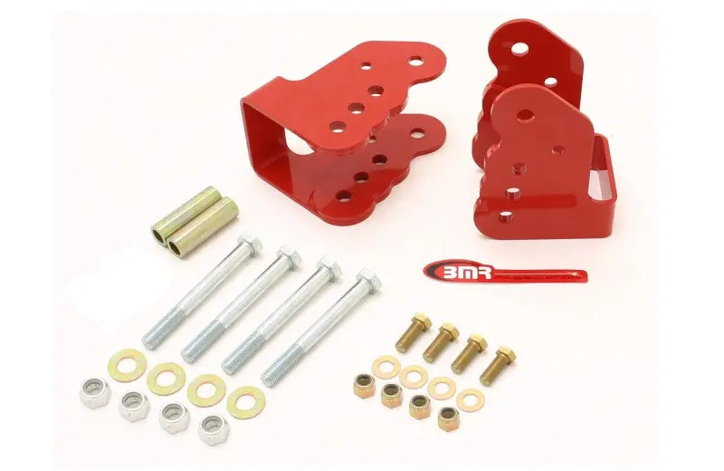 Bmr 78-87 G-Body Bolt-On Control Arm Relocation Brackets - Red 1