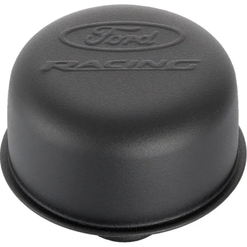 Ford Racing Black Crinkle Finish Breather Cap W/ Ford Racing Logo - Twist Type 1
