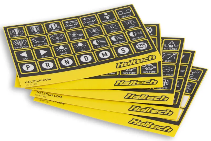 Haltech Can Keypad Label Set 1