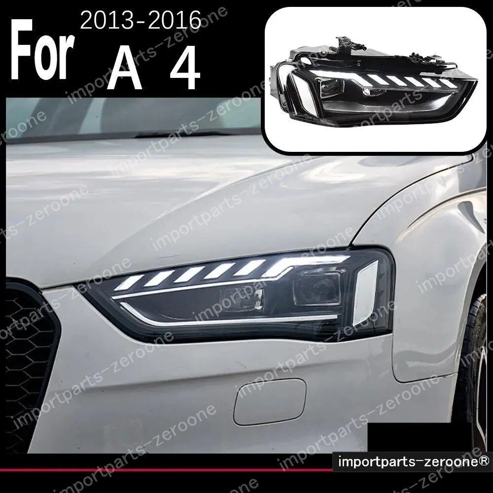 アウディ　A4　B8　アップグレードヘッドライト　2013～2016　左ハンドル用　Halogen　-Had-1037 1