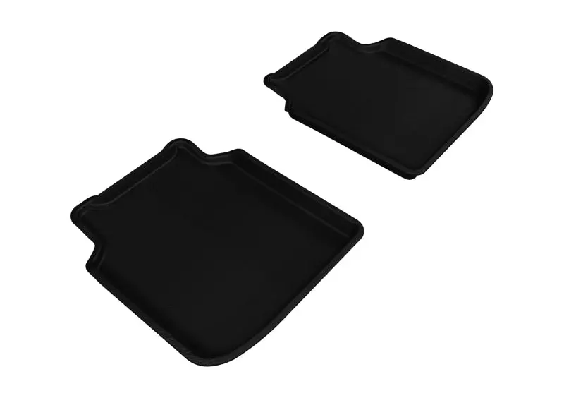 3D Maxpider 2009-2012 Bmw 7 Series Li F02/F04 Kagu 2Nd Row Floormats - Black 1