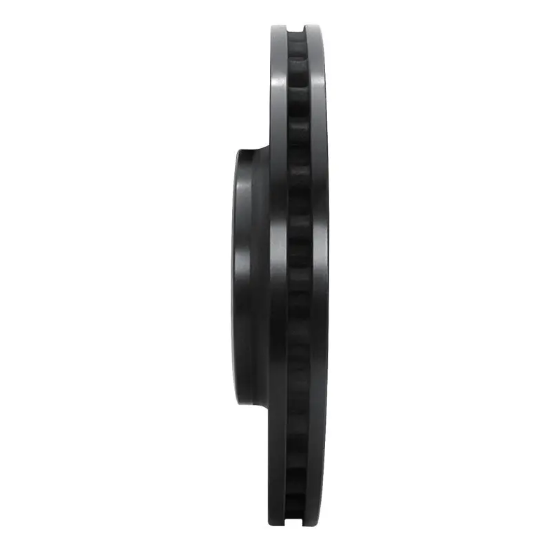 R1 08-12 Audi Q5 (Mexico) Front Right Drilled & Slotted Black Brake Rotor 2