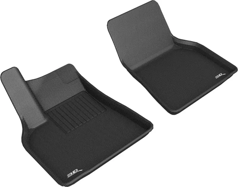 3D Maxpider 2020-2020 Tesla Model Y Kagu 1St Row Floormat - Black 1