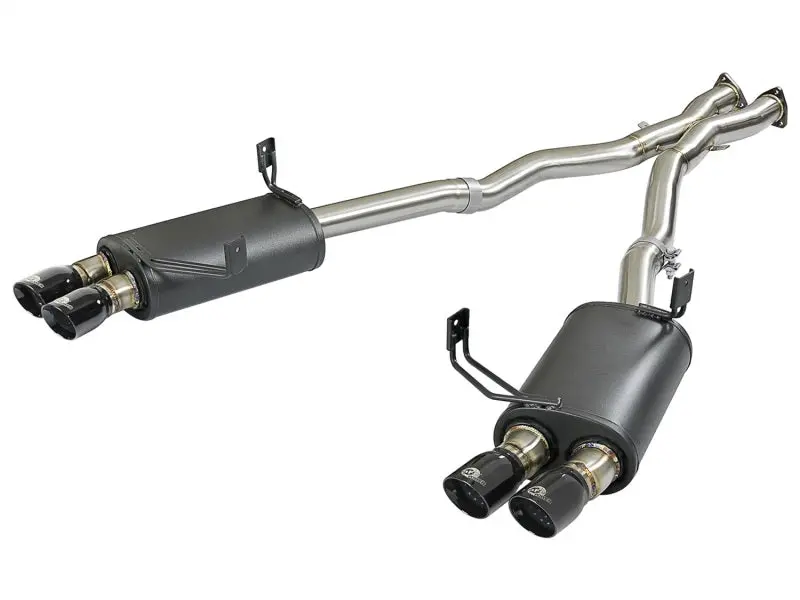 Afe Mach Force-Xp 2-1/2In 304 Ss Cat-Back Exhaust W/ Black Tips 05-08 Bmw Z4 M Coupe (E86) L6 3.2L 1