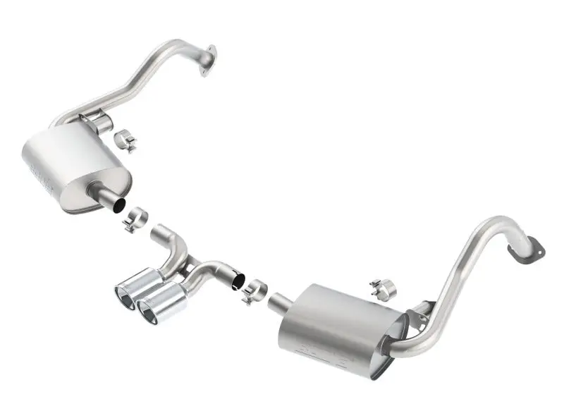 Borla 14-15 Porsche Cayman/Boxster (981) Rwd 2Dr Dual Center Rear Exit Catback 4In Tip Exhaust Sys 1