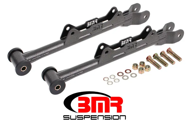 Bmr 10-15 5Th Gen Camaro Chrome Moly Non-Adj. Rear Lower Control Arms (Delrin) - Black Hammertone 1