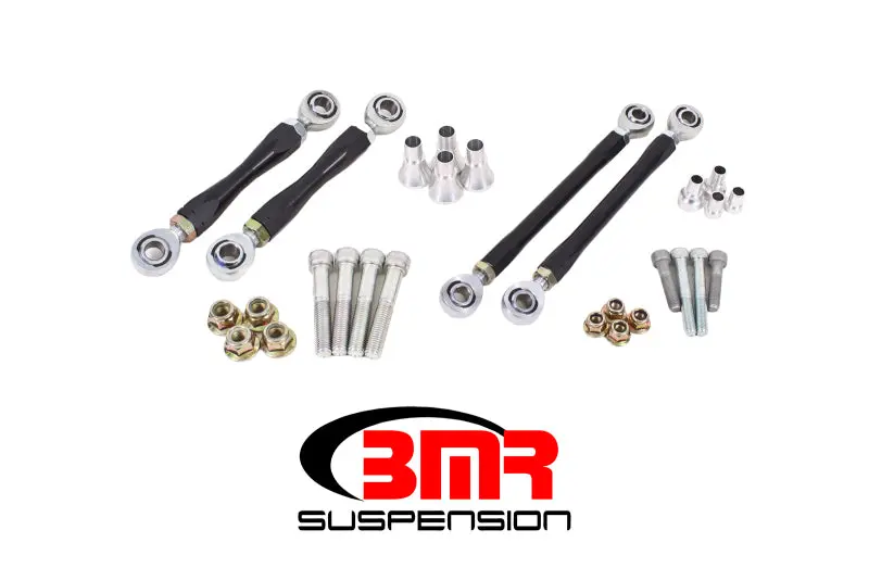Bmr 08-17 Challenger Front And Rear Sway Bar End Link Kit - Black 1
