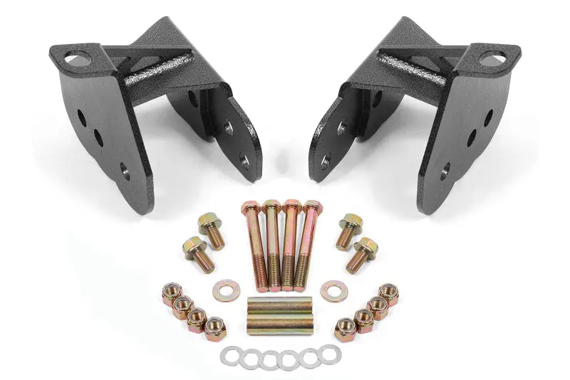 Bmr 64-72 Chevy Chevelle Rear Control Arm Relocation Brackets - Black Hammertone 1