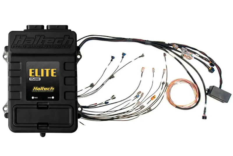 Haltech Elite 1500 Terminated Harness Ecu Kit W/ 1G Cas/Square Ev1 Injector Connectors 1