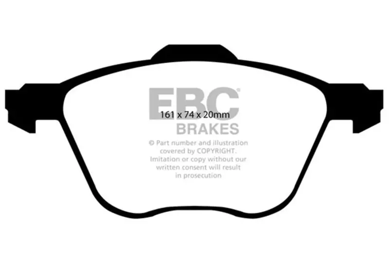 Ebc 01 Volkswagen Eurovan 2.8 (313Mm) Greenstuff Front Brake Pads 1