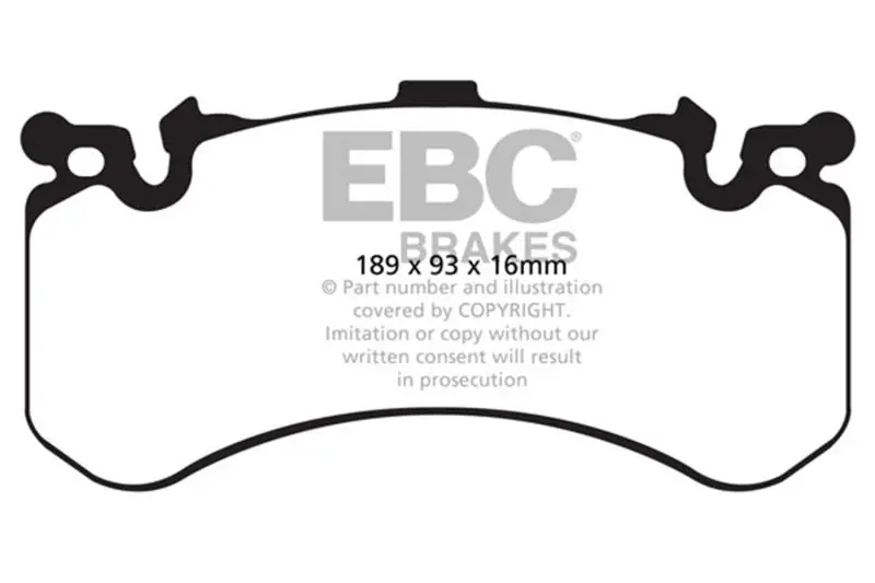 Ebc 11+ Audi A8 Quattro 6.3 (Cast Iron Rotors) Redstuff Front Brake Pads 2
