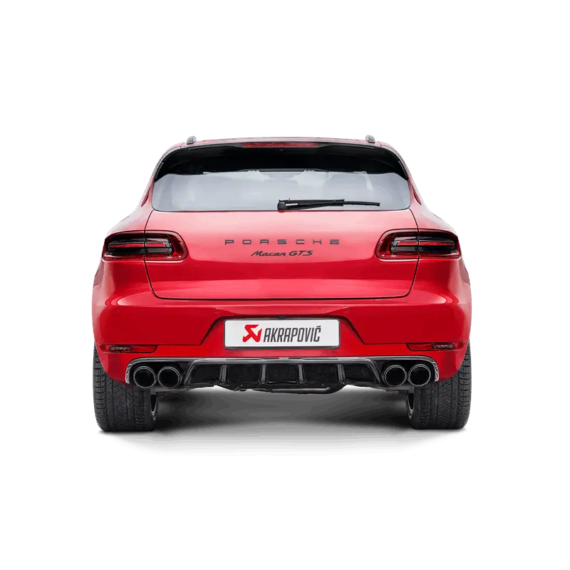 Akrapovic 2014 Porsche Macan Turbo (95B) Evolution Line Cat Back (Titanium) W/ Carbon Fiber Tips 1