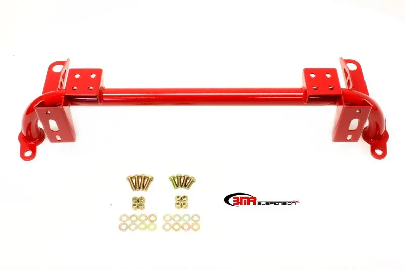Bmr 05-14 S197 Mustang Radiator Support W/ Sway Bar Mount - Red 1