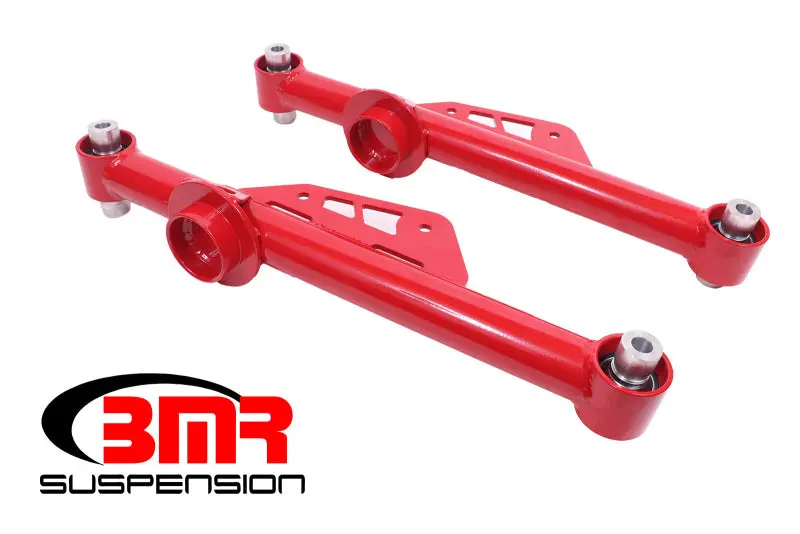 Bmr 79-98 Fox Mustang Non-Adj. Lower Control Arms W/ Spherical Bearings - Red 1