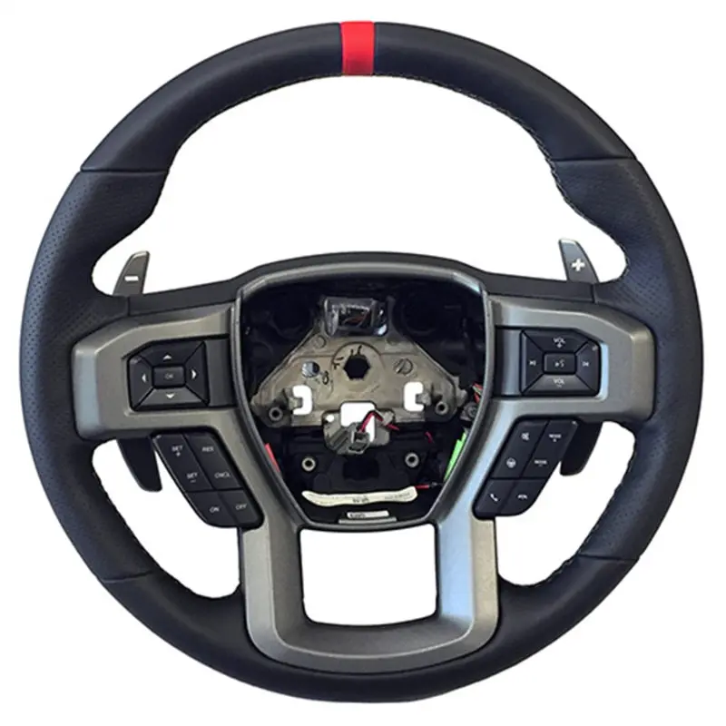 Ford Racing 2015-2017 F-150 Raptor Performance Steering Wheel Kit - Red Sightline 1
