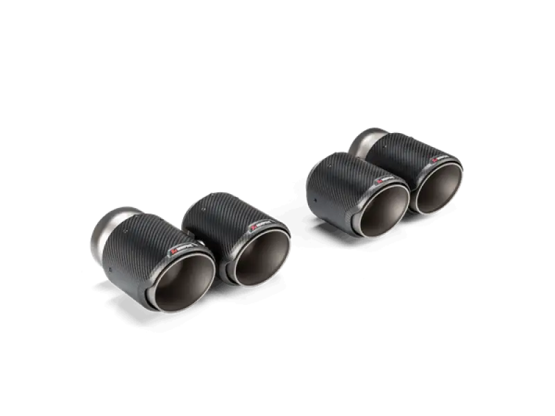 Akrapovic 2021+ Bmw G87 M2, G80 M3 & G82 M4 Classic Carbon Design Tail Pipe Set 1