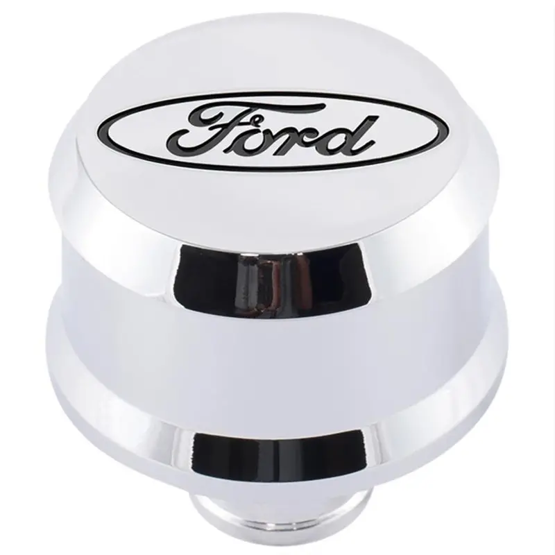 Ford Racing Slant Edge Breather - Chrome 1
