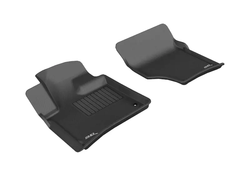 3D Maxpider 2007-2015 Audi Q7 Kagu 1St Row Floormat - Black 1