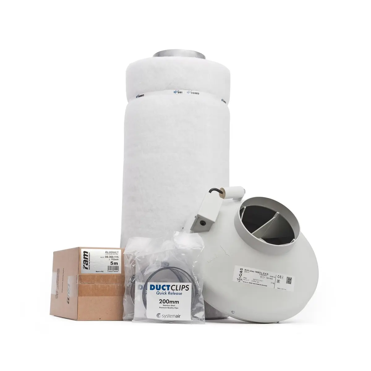 Carbo Air 6 Inch Fan & Filter Kit (High Volume) 1