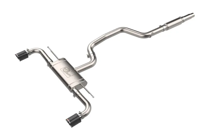 Afe 22-24 Volkswagen Gti Mach Force-Xp 3 To 2-1/2 In Stainless Steel Cat-Back Exhaust W/Carbon Tips 1